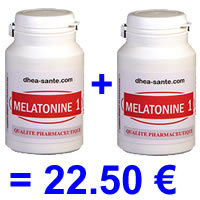 Pack Melatonine 1 mg troubles du sommeil